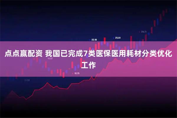 点点赢配资 我国已完成7类医保医用耗材分类优化工作
