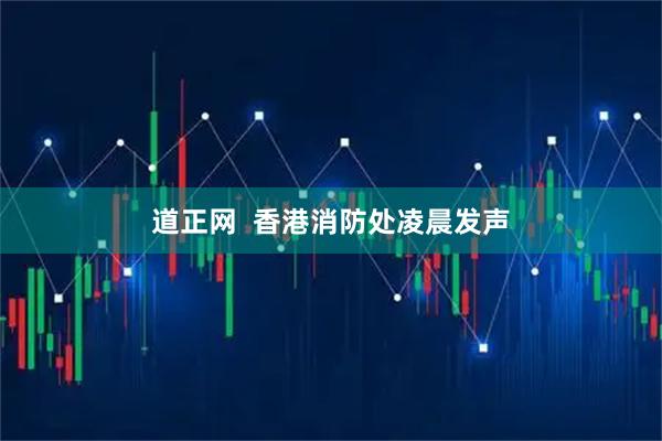 道正网  香港消防处凌晨发声